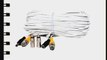 VideoSecu 4 Pack 100ft Feet Video Power White Cables Security Camera Extension Wires Cords