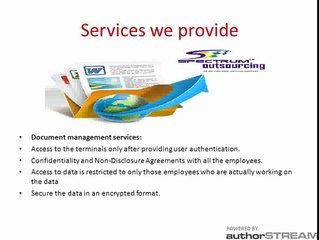 WELCOME TO SPECTRUM OUTSOURCING