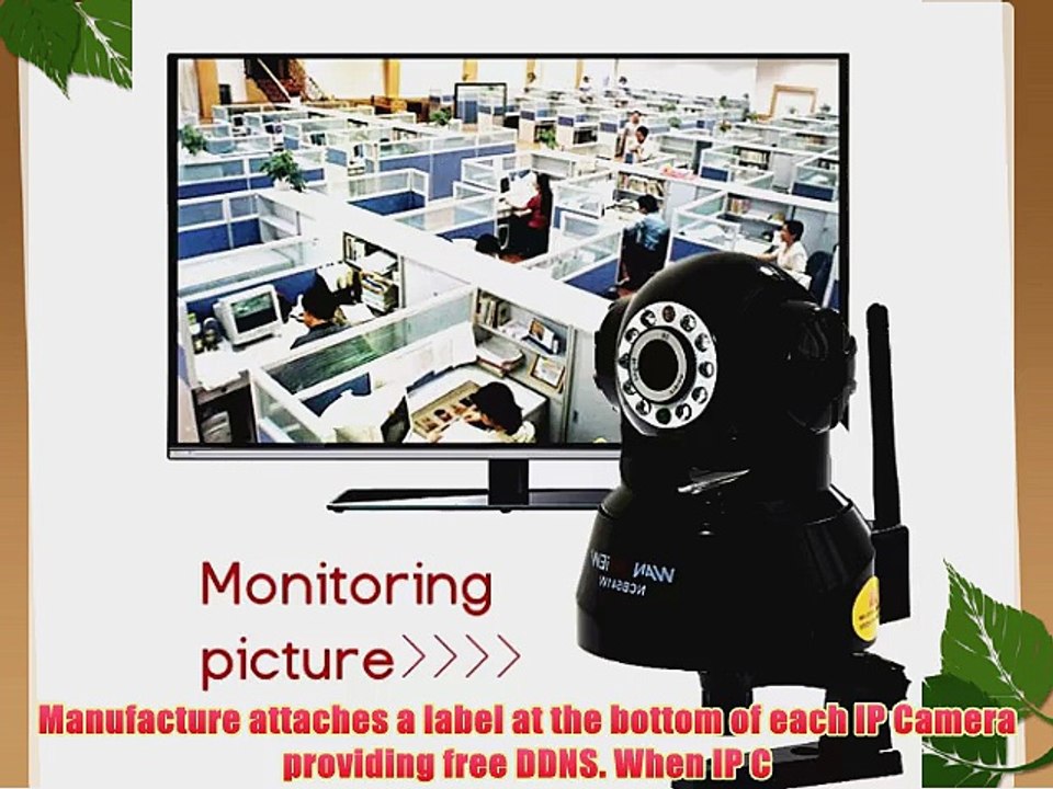 Wansview MJPEG NCB-541W Wireless Monitoring IP Camera With built-in Microphone Black US