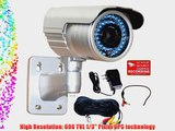 VideoSecu WDR Zoom Infrared OSD CCTV Outdoor Surveillance Security Camera 1/3 Pixim DPS Sensor