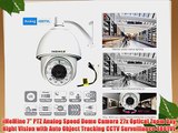 iMeMine 7 PTZ Analog Speed Dome Camera 27x Optical Zoom Day Night Vision with Auto Object Tracking