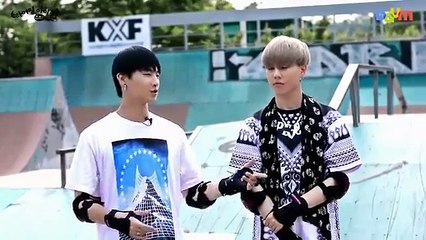 140710 Rising Idol - GOT7 'How to ride a skateboard'