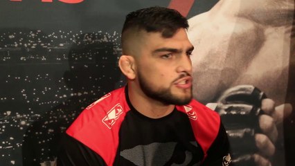 Tyron Woodley and Kelvin Gastelum size each other up