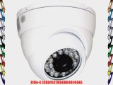 Heivision - 700 TVL Dome 24 IR LED Outdoor Night Vision Security Camera Fixed 3.6mm Fixed Lens