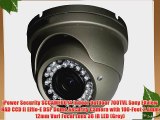 iPower Security SCCAME0014 Indoor Outdoor 700TVL Sony EXview HAD CCD II Effio-E DSP Dome Security