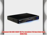 4 Channel SDI DVR 1080P HD Pre-Installed 2TB Hard Disk Drive HDMI/VGA