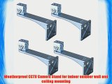 VideoSecu 4 Pack Outdoor Weatherproof Camera Brackets Wall and Ceiling Mount for CCTV Security