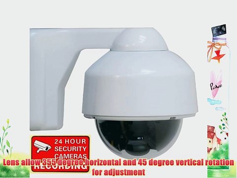 VideoSecu Color CCD Zoom Focus Security Camera Outdoor Weatherproof 420TVL Build-in 4-9mm Varifocal