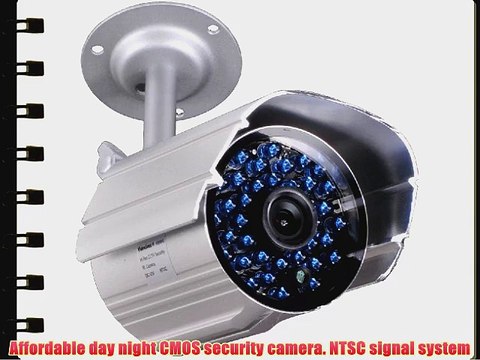 VideoSecu CCTV Outdoor Security Camera IR Infrared Day Night Vision Weatherproof 520TVL High