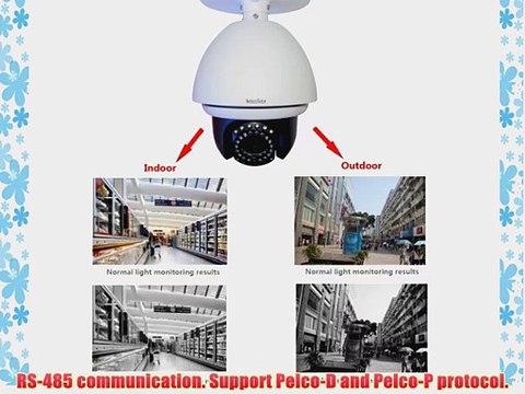 IntelliSecu 4 IR Middle Speed. 1000TVL. 10x Optical Zoom. Analog. Up To 115ft (35M) IR Distance.