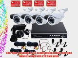 VideoSecu 4 Channel Stand Alone Security Surveillance DVR Digital Video Recorder System Including