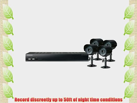 Samsung SDE-4003N 8 Channel DVR Security System 1TB HDD with 4 Bullet Cameras