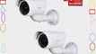 VideoSecu 2 Pack Fake Dummy Imitation Bullet Security Cameras Simulated Decoy Infrared IR LED