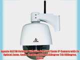 Agasio A621W Outdoor Wireless Pan/Tilt/Zoom IP Camera with 3x Optical Zoom 4mm - 9mm Lens Pan