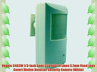 Vonnic C402W 1/3-Inch Sony CCD 480 TV Lines 3.7mm Fixed Lens Covert Motion Detector Security