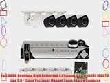 GW Security High End 4 Channel CCTV DVR Surveillance Security Camera System with 4 x 1000TVL