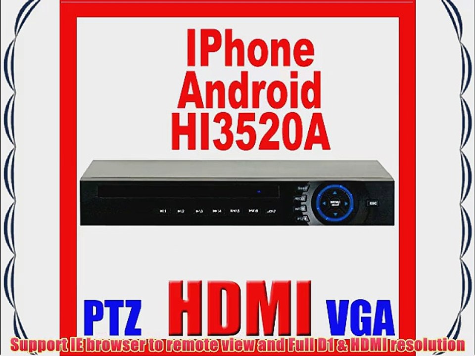 GW Security 8 Channel CCTV DVR Surveillance Security Camera System with 8 x 650TVL Varifocal