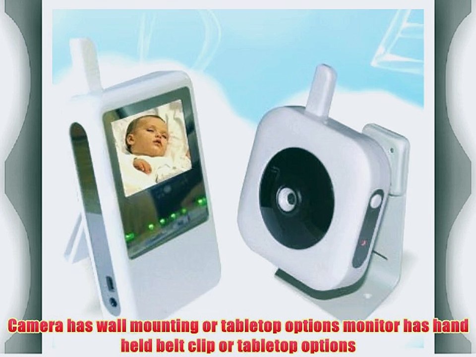 Zopid Interference Free 2.4 Color Display Wireless Portable Digital Audio and Video Baby Monitor