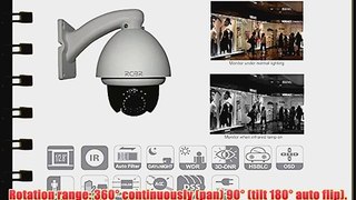 IntelliSecu 7 High Speed. 700TVL. 27x Optical Zoom. Analog. Pan Tilt Zoom Security Dome Camera