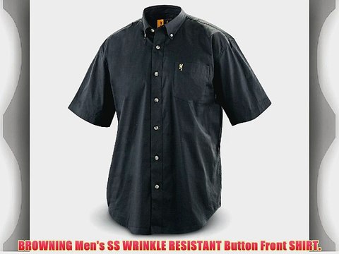 Browning Wrinkle-resistant Short-sleeved Twill Shirt WHITE XL