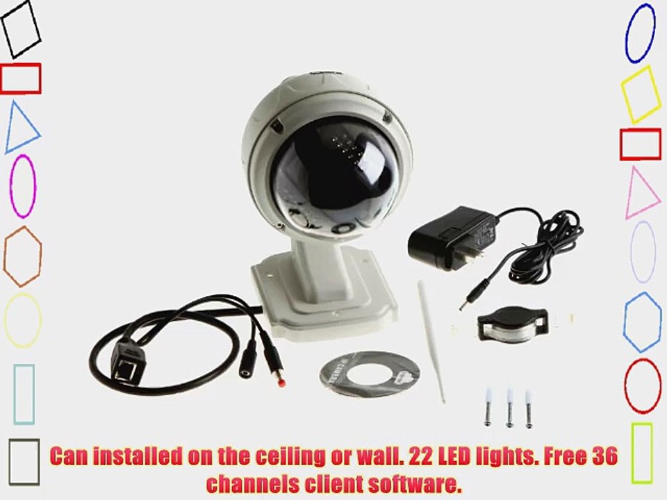 Coolcam PTZ Wireless IP WaterProof Outdoor 3X Dome Camera IR Night Vision WiFi Surveillance