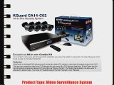 Kworld Kguard Video Surveillance System with 4 CMOS Cameras and 500GB HDD Complete Kit KG-CA14-C02