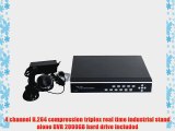 VideoSecu CCTV 4 Channel Video Audio H.264 Security Surveillance DVR Network Embedded Real