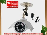 VideoSecu Outdoor Day Night Vision CCD Bullet Security Camera 24 IR Leds 420TVL 6mm Lens for
