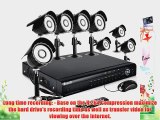 Zmodo 16CH Complete Security DVR CCTV Surveillance Camera System With 8 Outdoor IR Night Vision