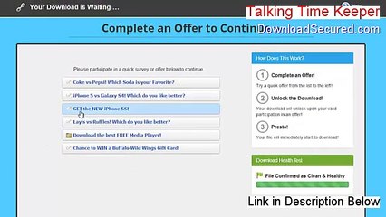 Talking Time Keeper Full [Download Now 2015]