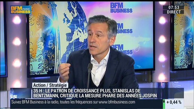 Réforme du temps de travail: Idéalement, pour relancer notre économie, il faudrait revenir à 38 heures : Stanislas de Bentzmann - 30/01