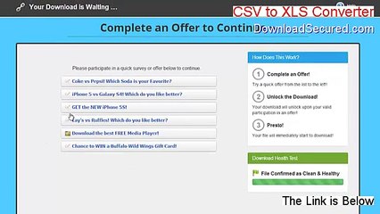 CSV to XLS Converter Full (Download Now)