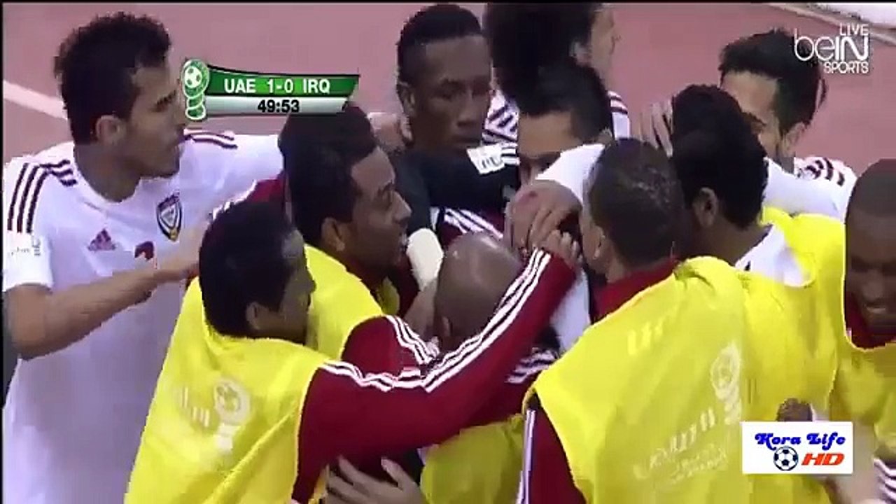 اهداف مباراة الامارات والعراق 2 0 كاس الخليج 22 عصام الشوالي