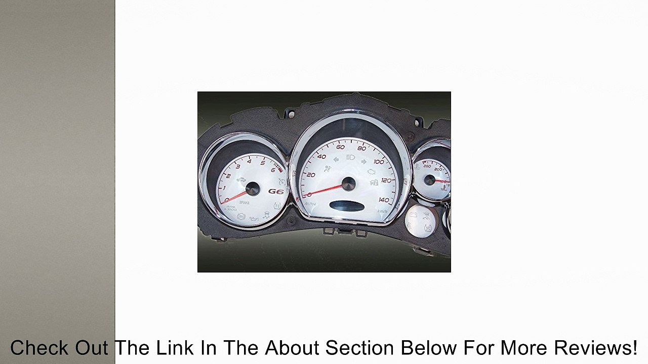 US Speedo G6140060 - Daytona Edition Gauge Faces - White / Red Night - 140 MPH 6000 Tach - for: Pontiac G6 Review