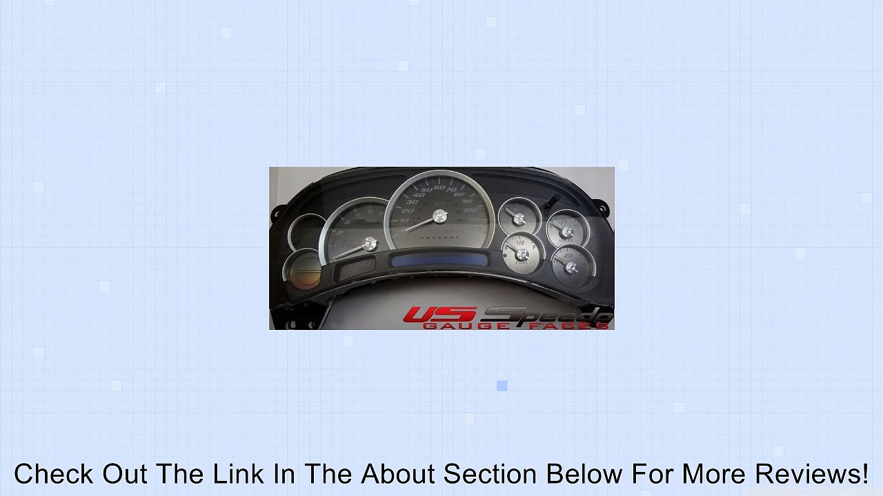 US Speedo SE GM 05 - Stealth Edition Stainless Steel Gauge Face Kit - 120 MPH Trans Temp - for: Cadillac Denali, Escalade, Suburban, Silverado Review