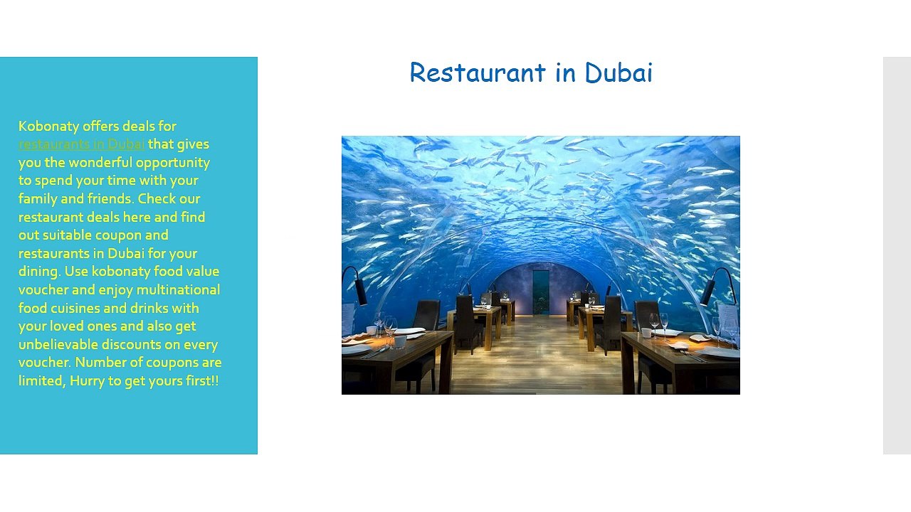 Dubai Food & Dining Discount Coupons