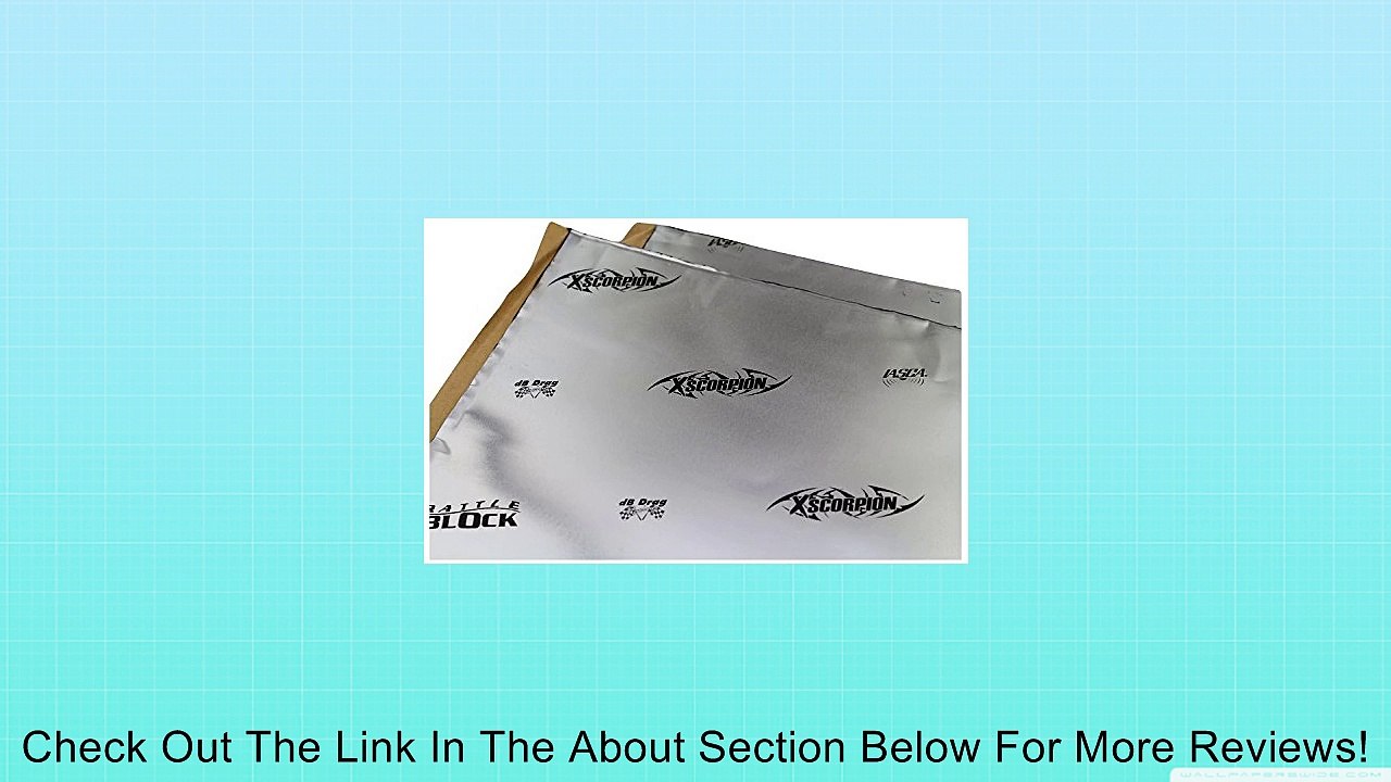 XSCORPION (RB2.1012) 12" x 10' Sound Damping Speaker Kit Review