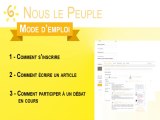 Participez à la plateforme M6R : Nous, le Peuple !
