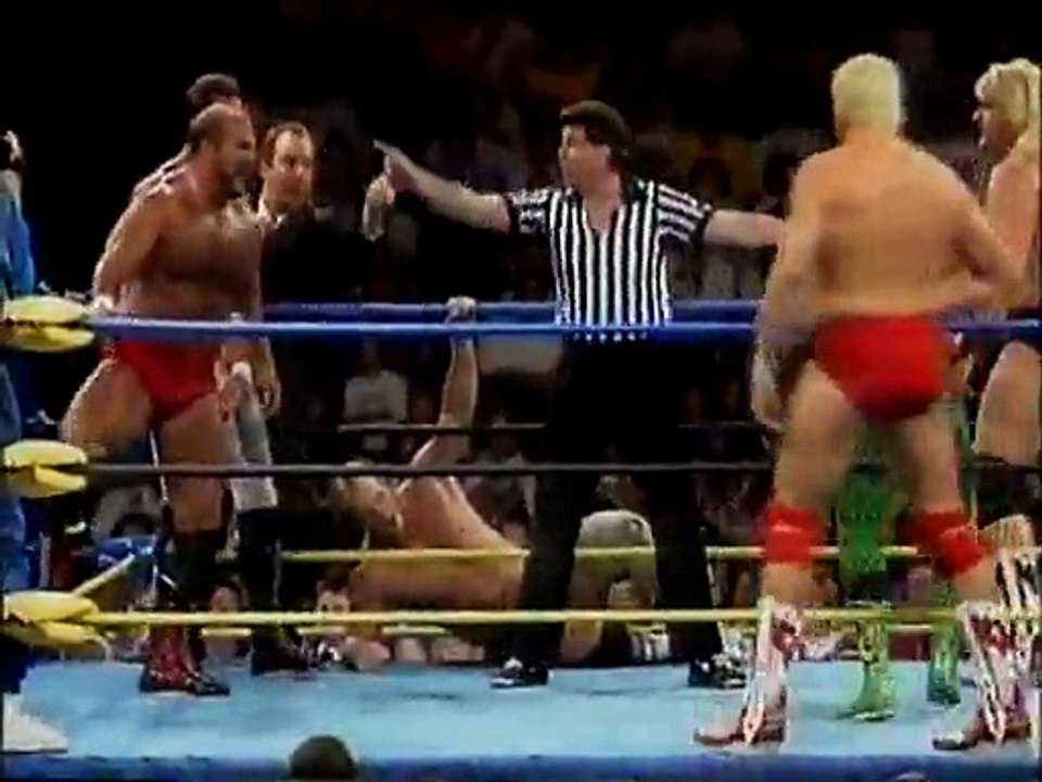 Rick Rude, Steve Austin & Arn Anderson vs. Barry Windham, Dustin Rhodes & Ricky Steamboat (WCW Pro 04.04.1992)