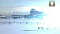 الثلوج تعطل حركة الملاحة في مطار مانشستر