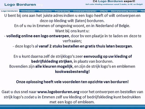 Logo op kleding borduren in Emmen