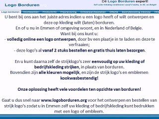 Logo op kleding borduren in Emmen