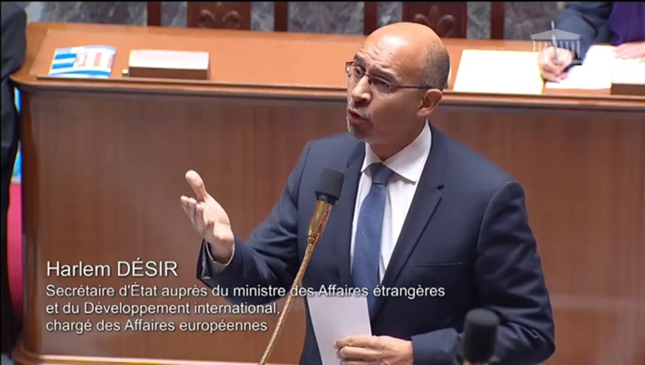 H. Désir répond à une QAG de Jean-Noël Carpentier au sujet de la Grèce