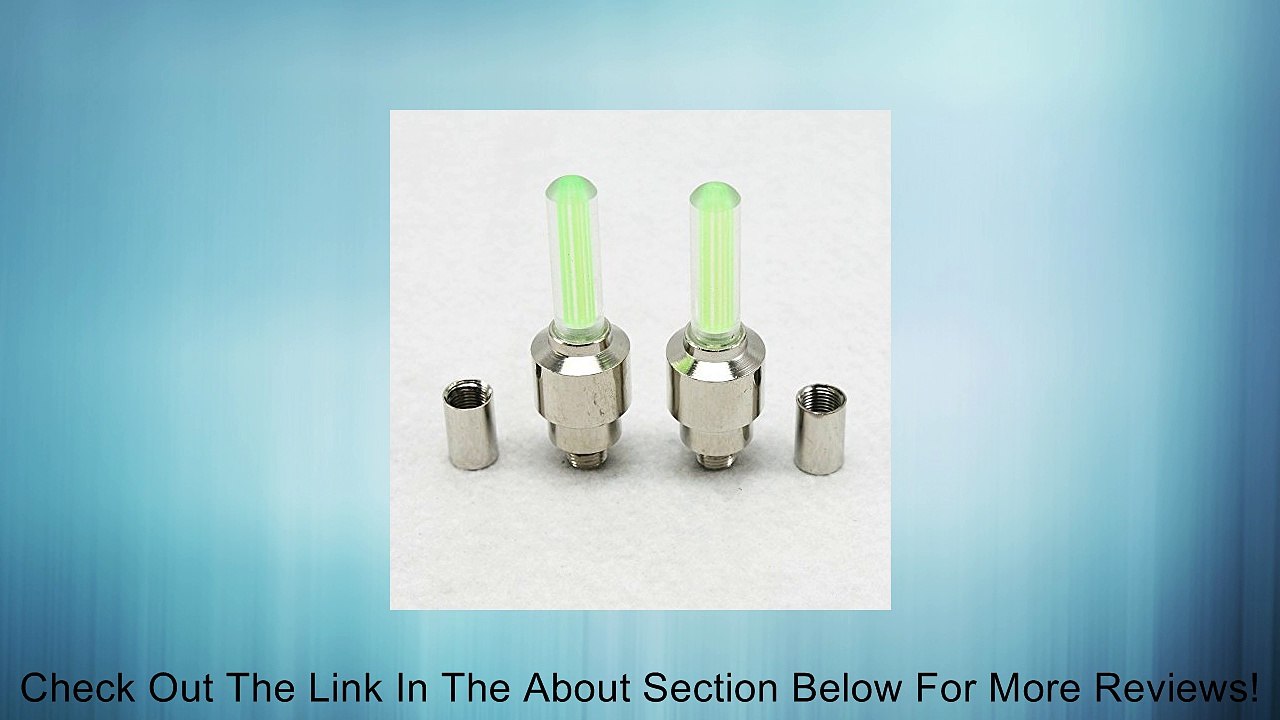 Kathy Mall Crazy Shopping Bicycle Bike Tyre Wheel Flash LED Valve Stem Cap Light (Green LED Flash ligcolorfulht) Review