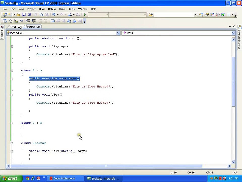 Sealed Methods And Sealed Classes