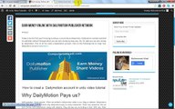 How to earn money online with dailymotion publisher in urdu video tutorial