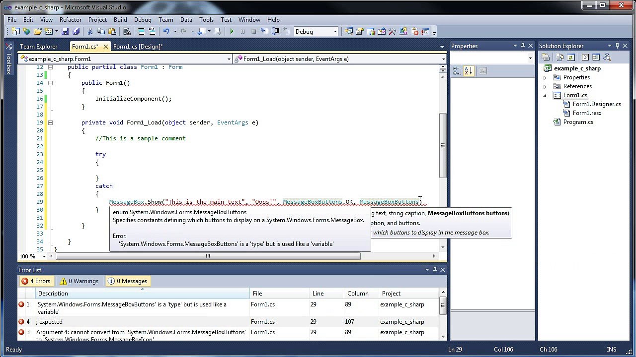 Controls, Comments, Variables, and Data Types