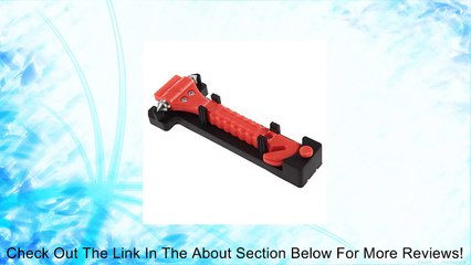 Samyo Car Emergency Rescue Hammer & Seatbelt Cutter Life Hammer Escape Hammer Window Breaker Tool (Red) Review