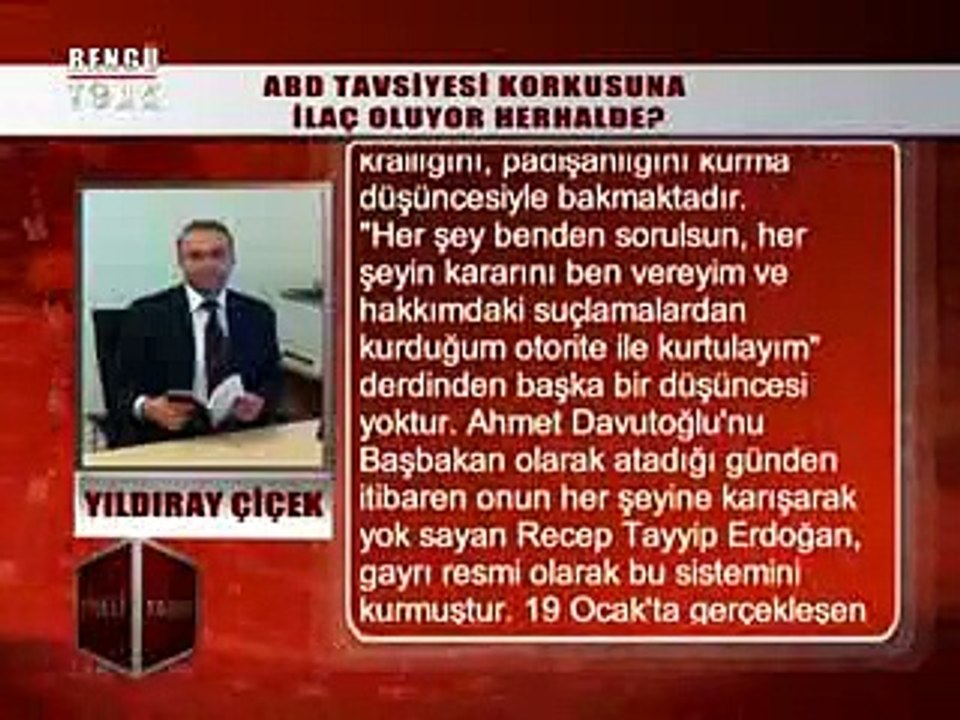KÖŞELİ YAZILAR - YILDIRAY ÇİÇEK 30.01.2015