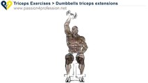 Workout Manager - Dumbbells triceps extensions (Triceps Exercises)